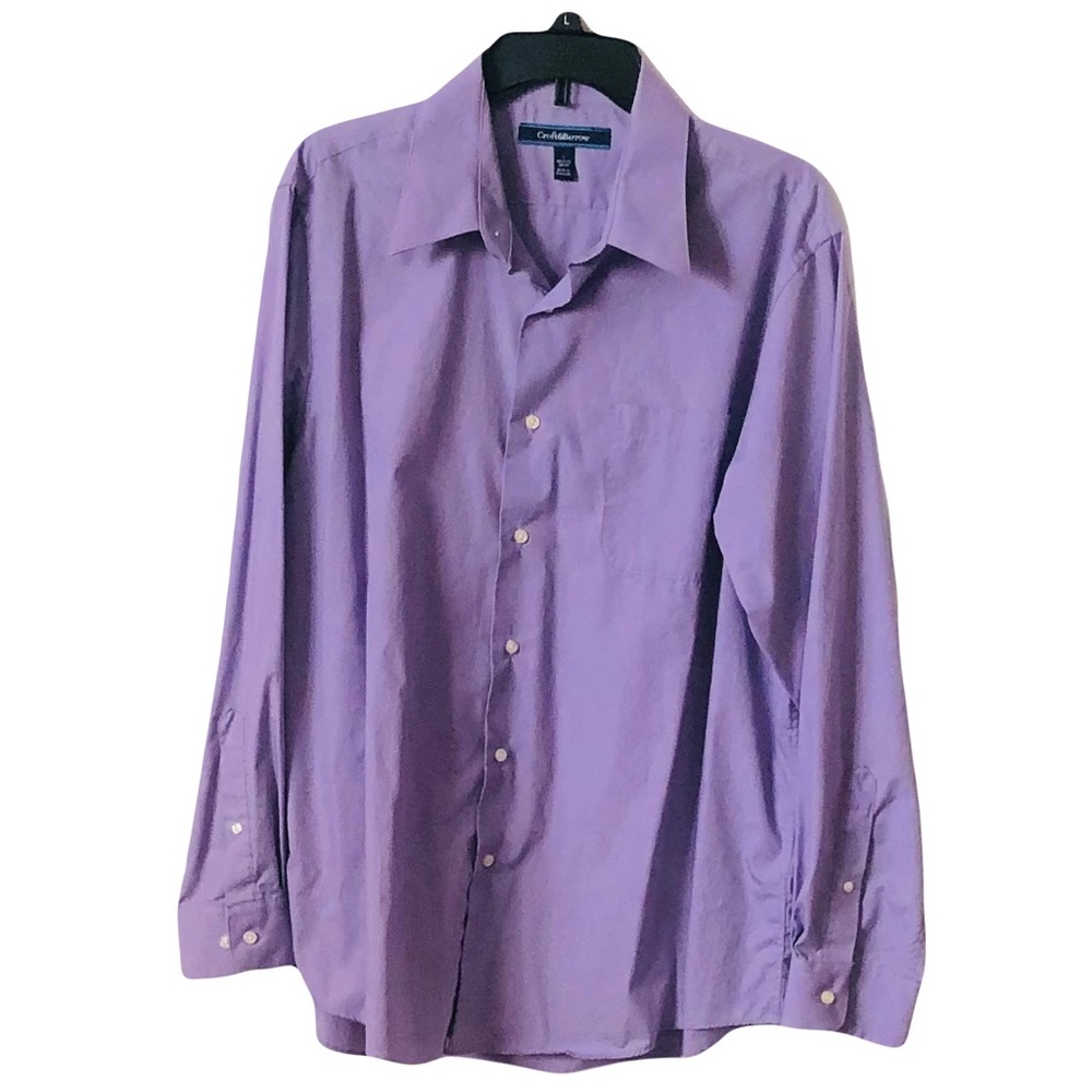 EUC Croft and Barrow Mens Purple Long sleeved button down shirt Worn twice